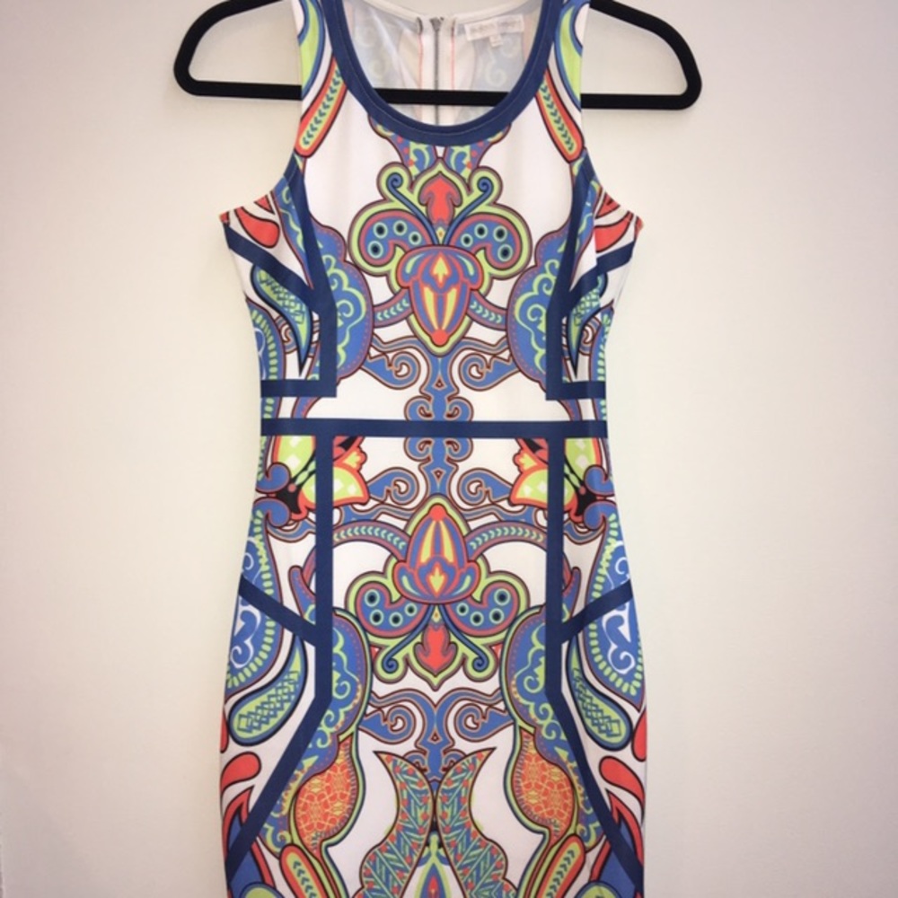 Print Bodycon Dress Small
